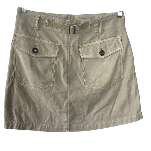 Faherty Women's   Cotton Stretch Utility Pockets Surplus Mini Skirt Size 8 - Picture 2 of 9